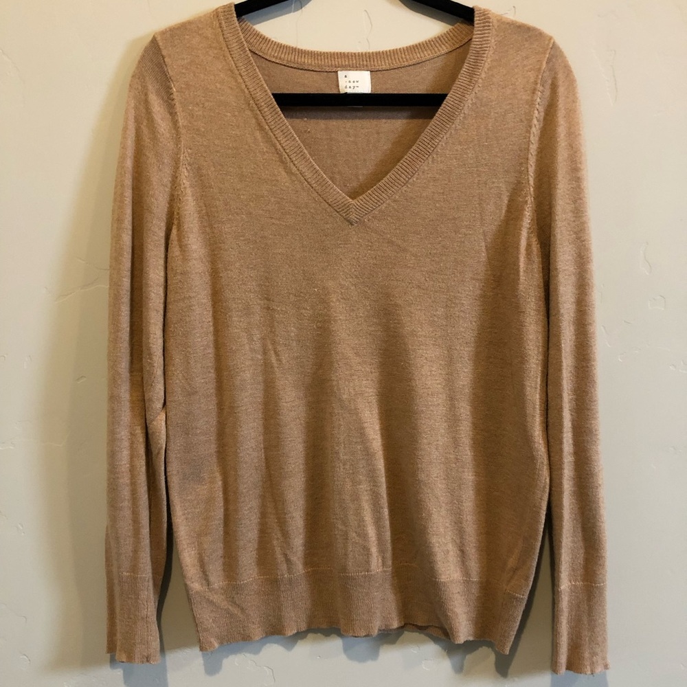 A New Day V-Neck Sweater Size Medium
